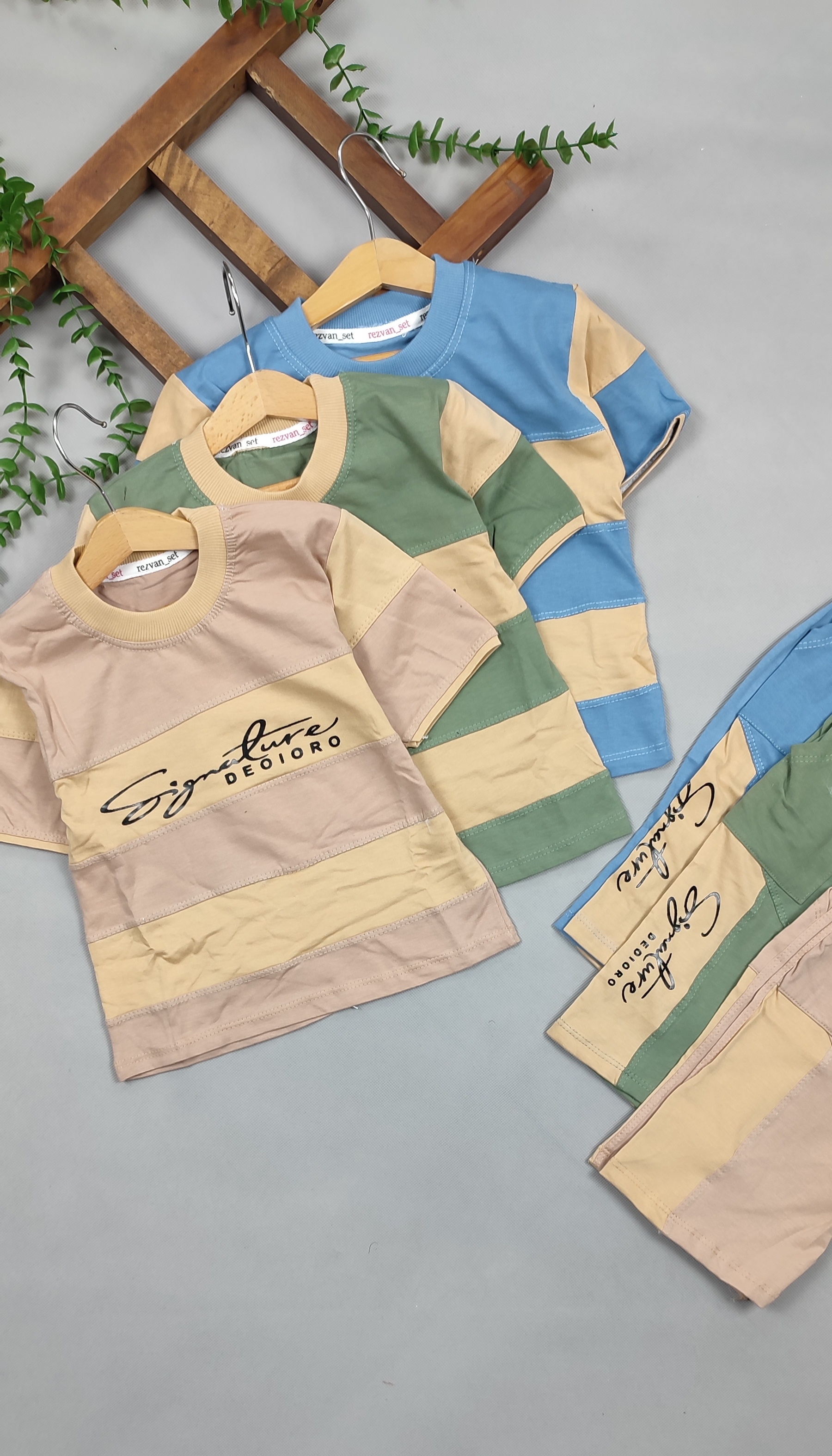 تیشرت شلوارک راه راه