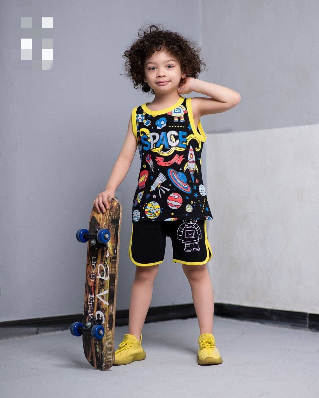 تاپ شلوارک بچه گانه اسپیس