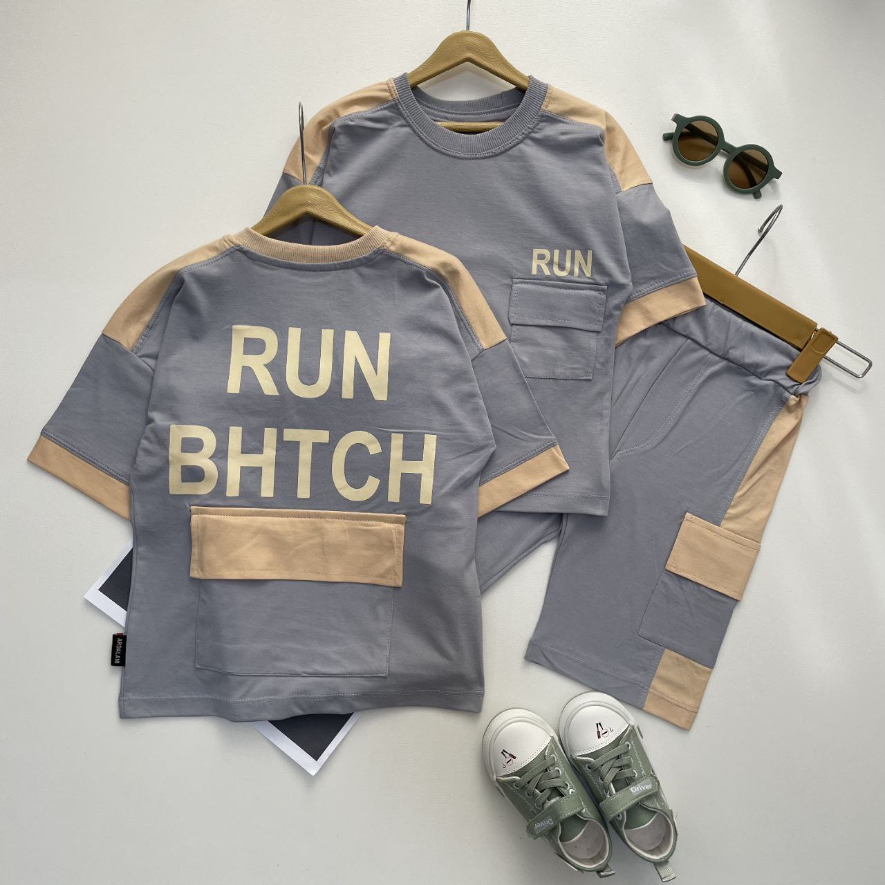 تیشرت شلوارک بچه گانه Run bhtch